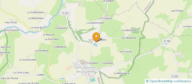 localisation de l'entreprise MONSIEUR ALAIN DELAMARE à SAINT-GERMAIN-DE-COULAMER