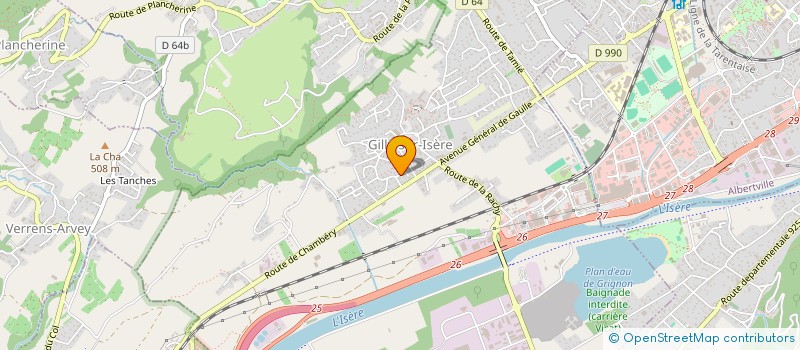 localisation de l'entreprise MONSIEUR ALAIN DELAPIERRE  GILLY-SUR-ISERE