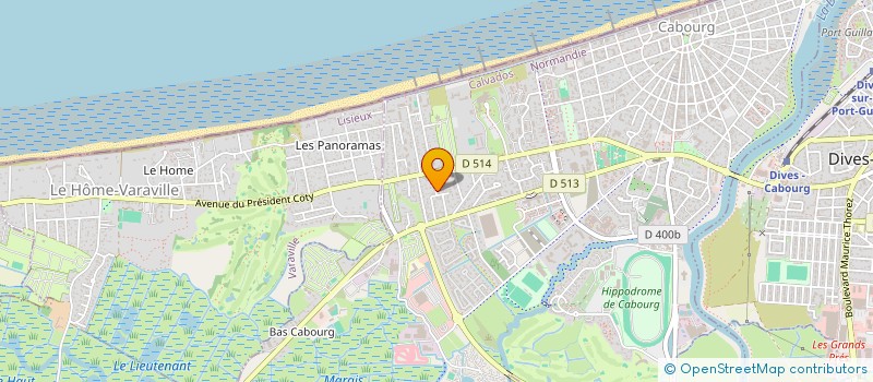 localisation de l'entreprise MONSIEUR ALAIN DELAS  CABOURG