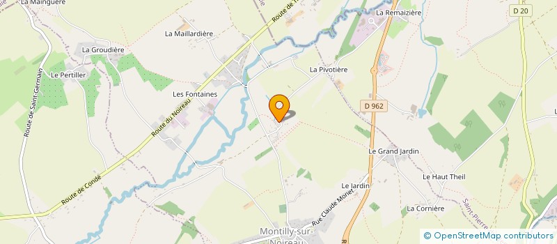 localisation de l'entreprise MONSIEUR ALAIN DELAUNAY  MONTILLY-SUR-NOIREAU
