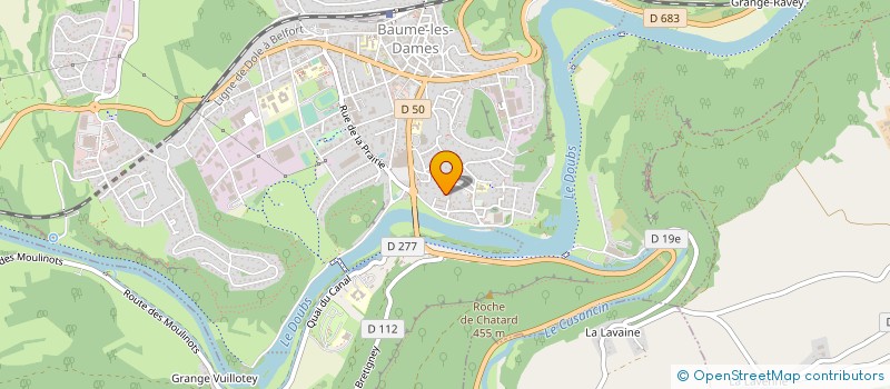 localisation de l'entreprise MONSIEUR ALAIN DELAY  BAUME-LES-DAMES