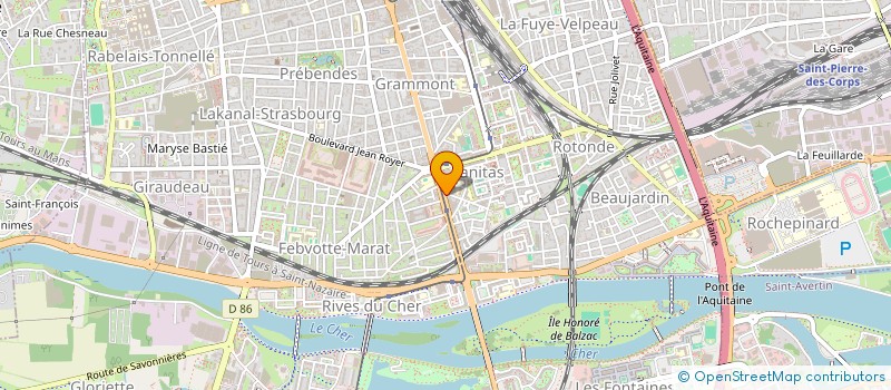 localisation de l'entreprise MONSIEUR ALAIN DELEPINE  TOURS