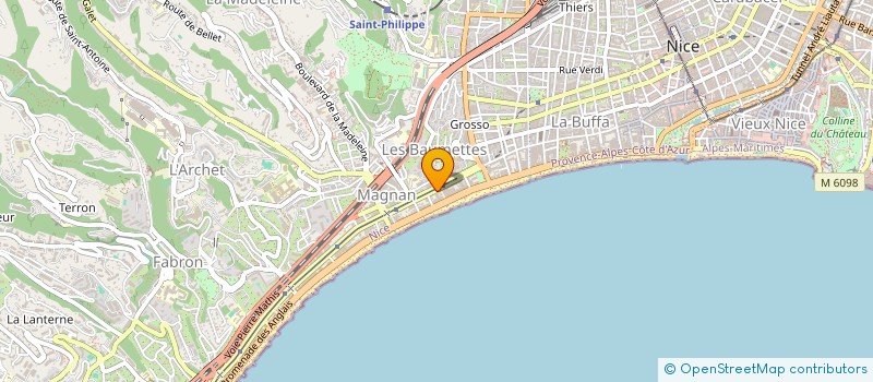 localisation de l'entreprise MONSIEUR ALAIN DELIC à NICE