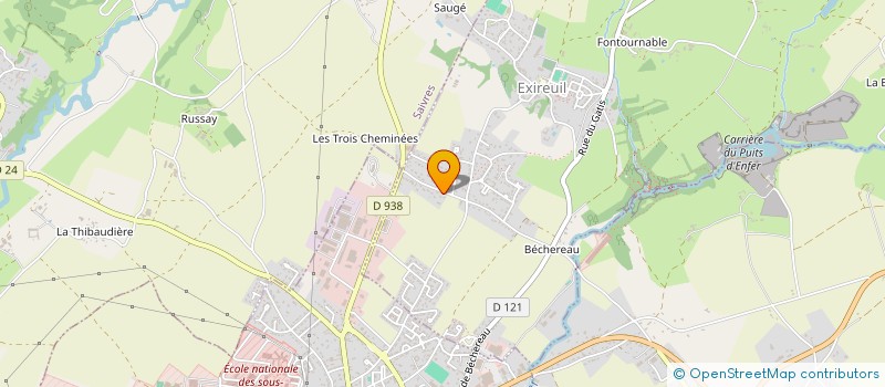 localisation de l'entreprise MONSIEUR ALAIN DELION  EXIREUIL