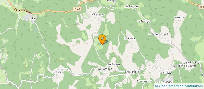 localisation de l'entreprise MONSIEUR ALAIN DELPECH à SAINT-ANDRE-D ALLAS