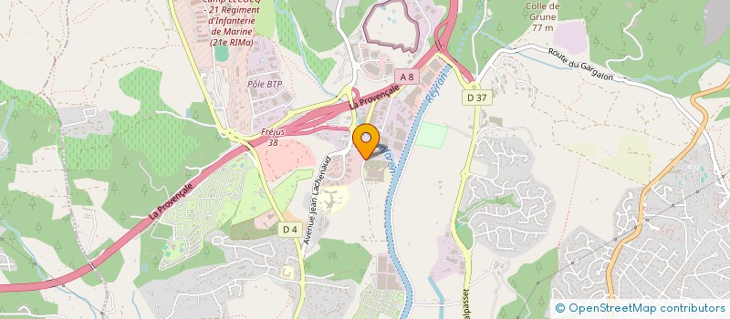 localisation de l'entreprise MONSIEUR ALAIN DEMARET à FREJUS