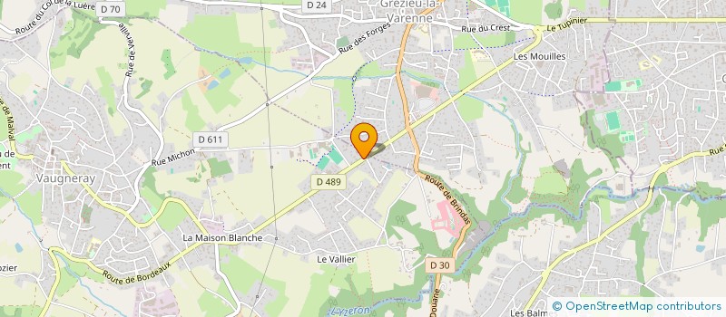 localisation de l'entreprise MONSIEUR ALAIN DEMEYERE  VAUGNERAY