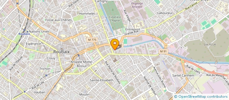 localisation de l'entreprise MONSIEUR ALAIN DEMOUSELLE à ROUBAIX
