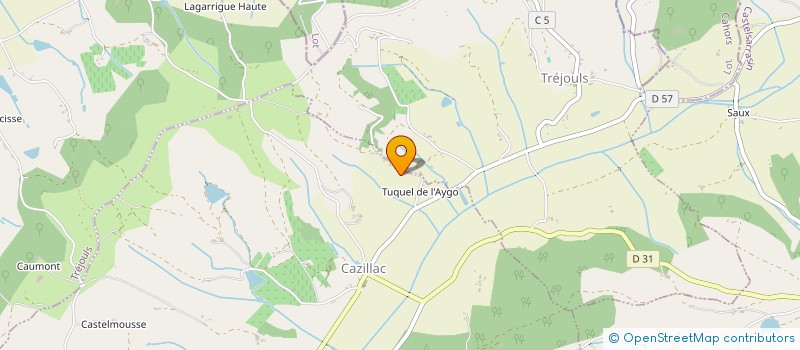 localisation de l'entreprise MONSIEUR ALAIN DENEGRE  CAZES-MONDENARD