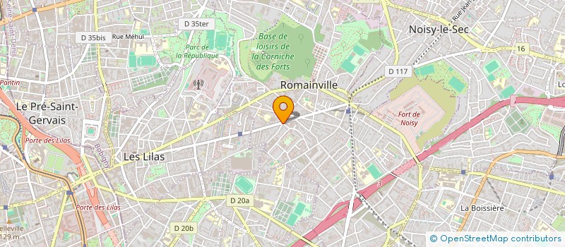 localisation de l'entreprise MONSIEUR ALAIN DENIS VIAL à ROMAINVILLE