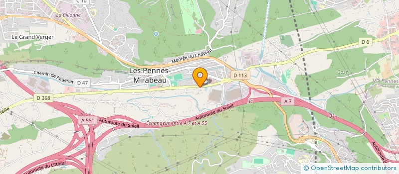 localisation de l'entreprise MONSIEUR ALAIN DENIS VILORIA à LES PENNES MIRABEAU
