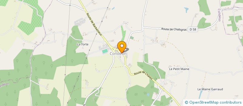 localisation de l'entreprise MONSIEUR ALAIN DERAND  BAIGNES-SAINTE-RADEGONDE