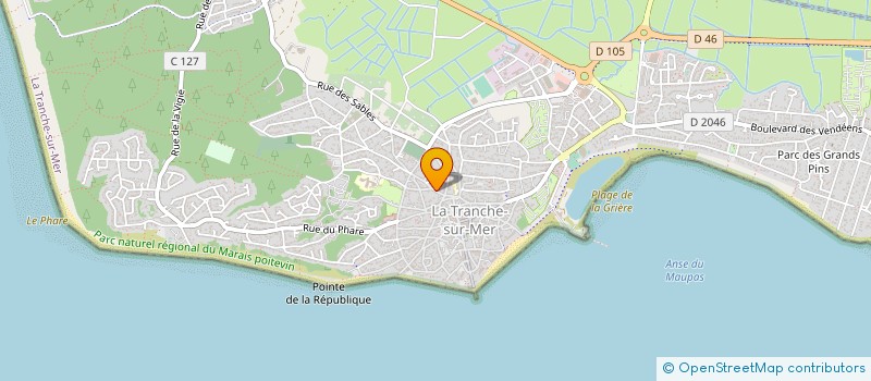 localisation de l'entreprise MONSIEUR ALAIN DERET à LA TRANCHE-SUR-MER