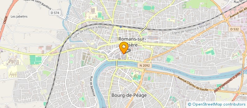 localisation de l'entreprise MONSIEUR ALAIN DERHAN  ROMANS-SUR-ISERE