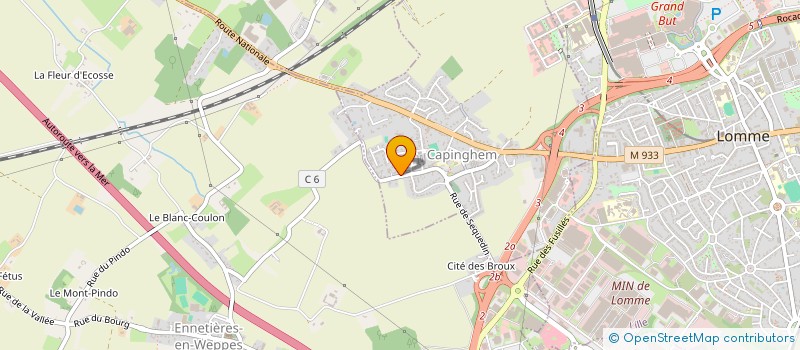 localisation de l'entreprise MONSIEUR ALAIN DEROSIAUX  CAPINGHEM