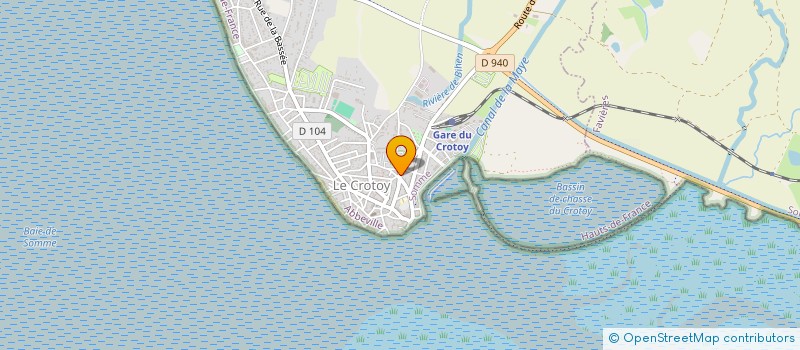 localisation de l'entreprise MONSIEUR ALAIN DEROSIERE à LE CROTOY