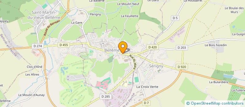 localisation de l'entreprise MONSIEUR ALAIN DEROUET à BELLEME