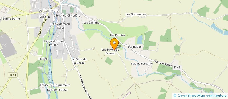 localisation de l'entreprise MONSIEUR ALAIN DERVILLIER à CHATILLON-COLIGNY