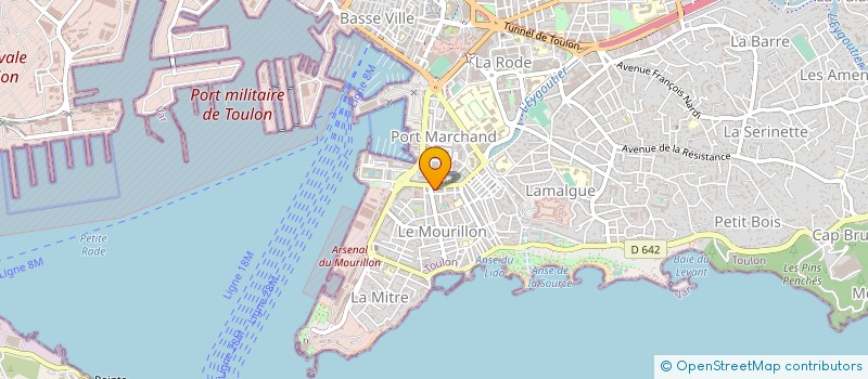 localisation de l'entreprise MONSIEUR ALAIN DERVIN à TOULON