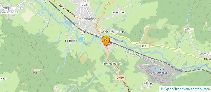 localisation de l'entreprise MONSIEUR ALAIN DESBROSSES  MARMAGNE