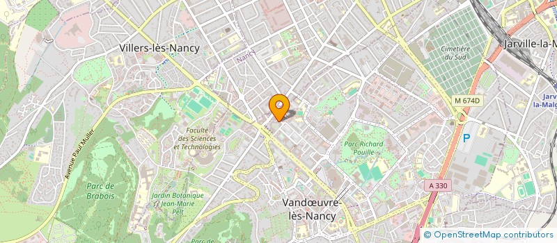 localisation de l'entreprise MONSIEUR ALAIN DESCAMPS  VANDUVRE-LES-NANCY