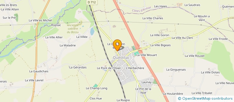 localisation de l'entreprise MONSIEUR ALAIN DESCHAMPS  QUEDILLAC