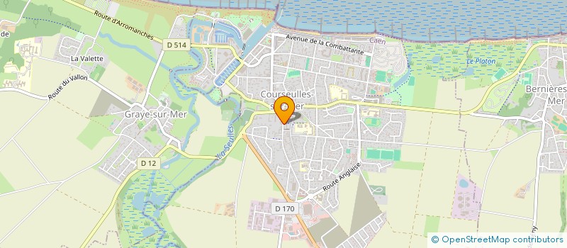 localisation de l'entreprise MONSIEUR ALAIN DESCHAMPS  COURSEULLES-SUR-MER