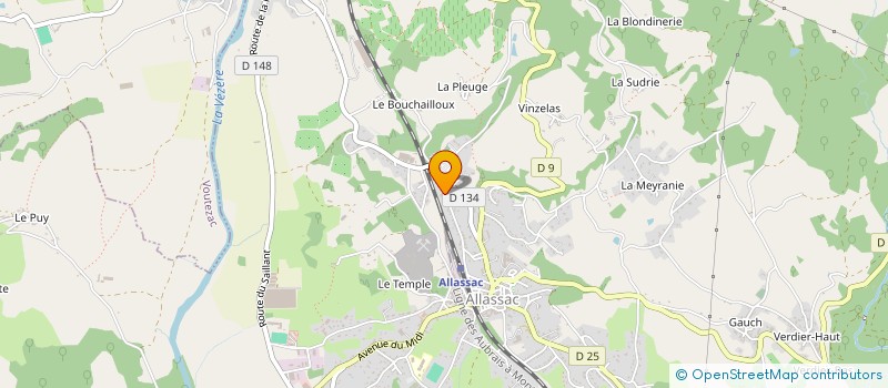 localisation de l'entreprise MONSIEUR ALAIN DESCHAMPS à ALLASSAC