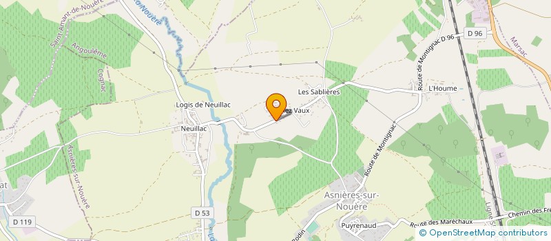 localisation de l'entreprise MONSIEUR ALAIN DESCHAMPS à ASNIERES-SUR-NOUERE
