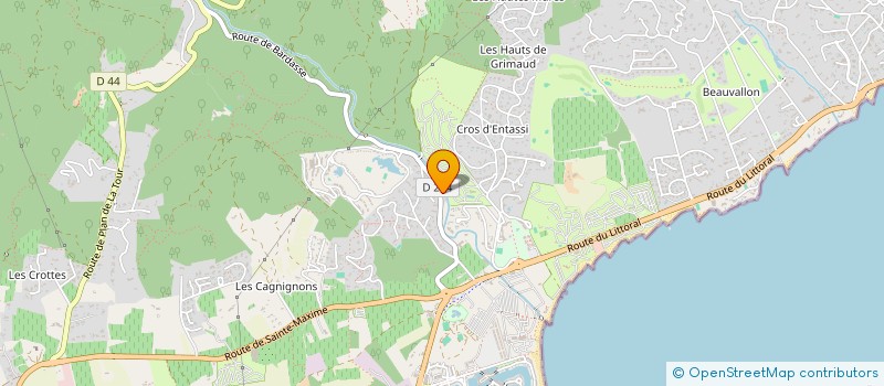localisation de l'entreprise MONSIEUR ALAIN DESCHAMPS à GRIMAUD