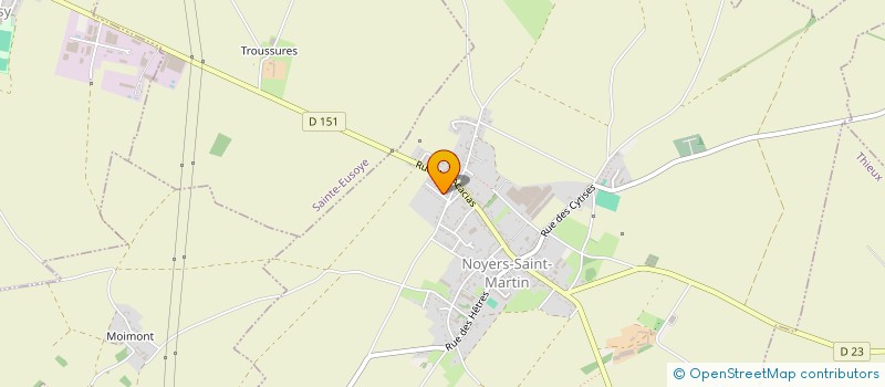 localisation de l'entreprise MONSIEUR ALAIN DESCHAMPS  NOYERS-SAINT-MARTIN