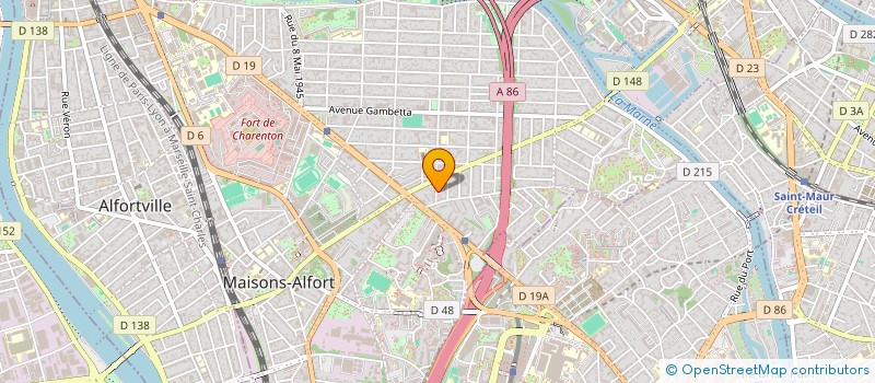 localisation de l'entreprise MONSIEUR ALAIN DESJARDIN  MAISONS-ALFORT