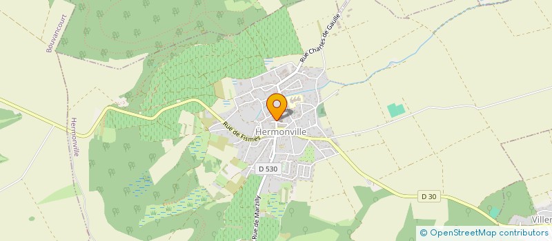 localisation de l'entreprise MONSIEUR ALAIN DESMARETZ  HERMONVILLE