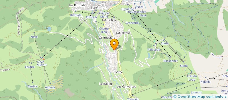 localisation de l'entreprise MONSIEUR ALAIN DESMOULINS à LA CLUSAZ