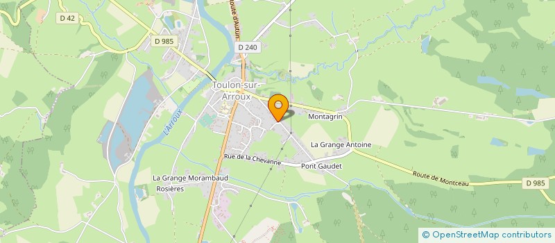 localisation de l'entreprise MONSIEUR ALAIN DESVIGNES  TOULON-SUR-ARROUX