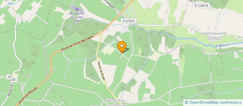 localisation de l'entreprise MONSIEUR ALAIN DEUDON  SAINTE-FOY-LA-LONGUE