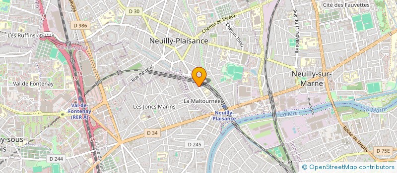 localisation de l'entreprise MONSIEUR ALAIN DEVEAUX  NEUILLY-PLAISANCE