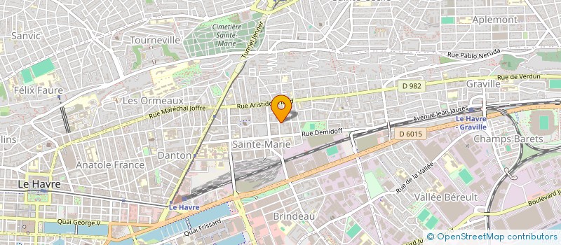 localisation de l'entreprise MONSIEUR ALAIN DEVIGNE  LE HAVRE