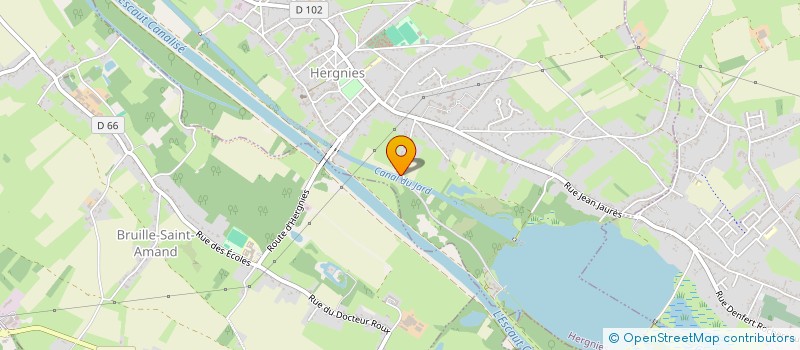 localisation de l'entreprise MONSIEUR ALAIN DEWOLF  HERGNIES