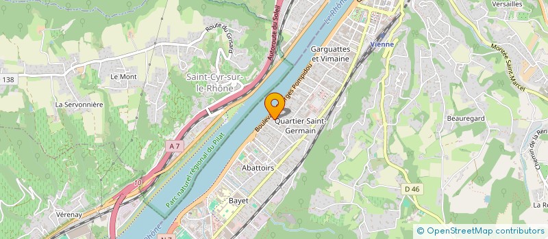 localisation de l'entreprise MONSIEUR ALAIN DEZARNAUD à VIENNE