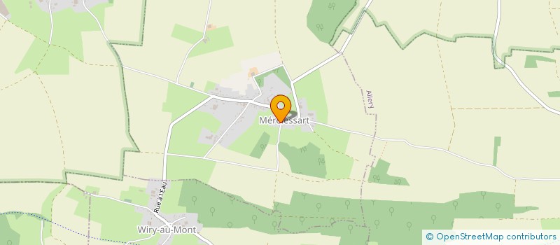 localisation de l'entreprise MONSIEUR ALAIN DEZENCLOS  MERELESSART