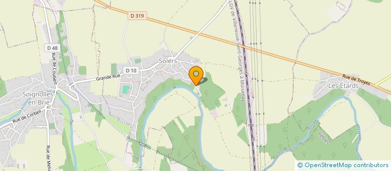 localisation de l'entreprise MONSIEUR ALAIN DHUGUES  SOLERS