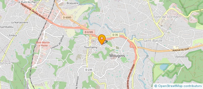 localisation de l'entreprise MONSIEUR ALAIN DI FRAJA  MOUGINS