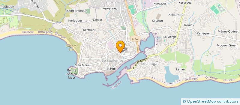 localisation de l'entreprise MONSIEUR ALAIN DILOSQUER  GUILVINEC