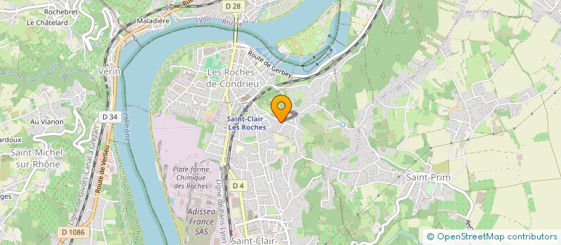 localisation de l'entreprise MONSIEUR ALAIN DIMINO  SAINT-CLAIR-DU-RHONE