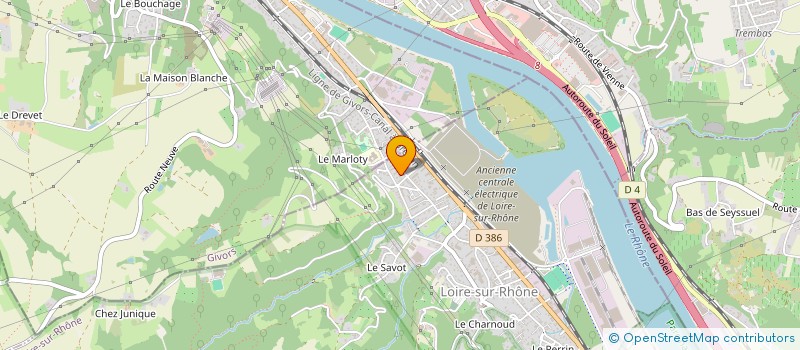 localisation de l'entreprise MONSIEUR ALAIN DISSOIRE  ECHALAS