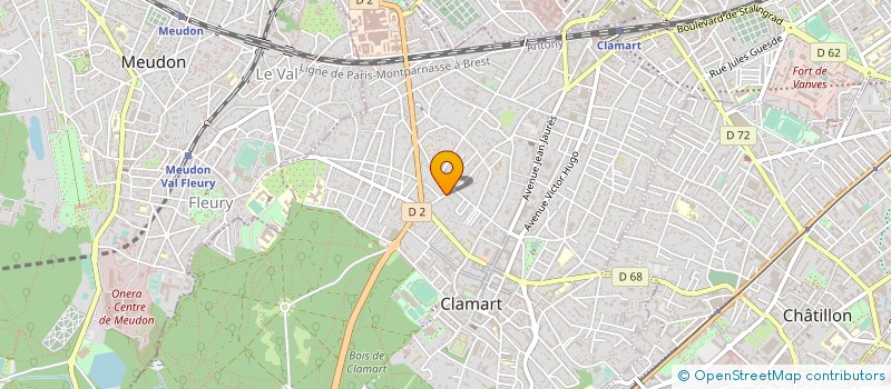 localisation de l'entreprise MONSIEUR ALAIN DODARD à CLAMART