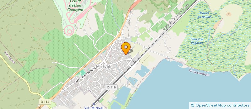 localisation de l'entreprise MONSIEUR ALAIN DODO  MIREVAL