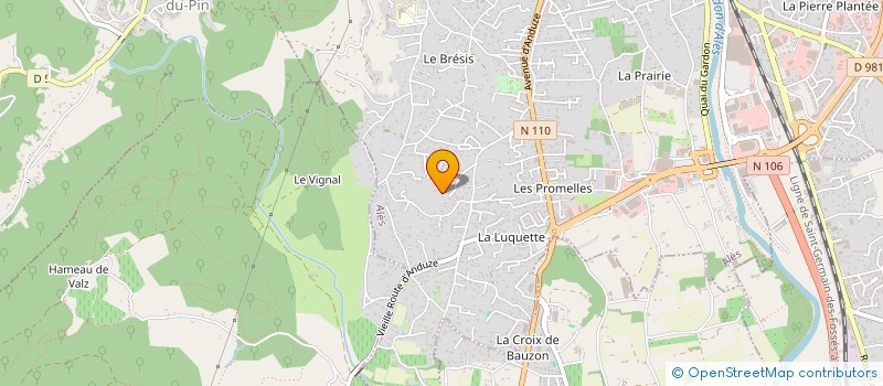 localisation de l'entreprise MONSIEUR ALAIN DOMERGUE à ALES
