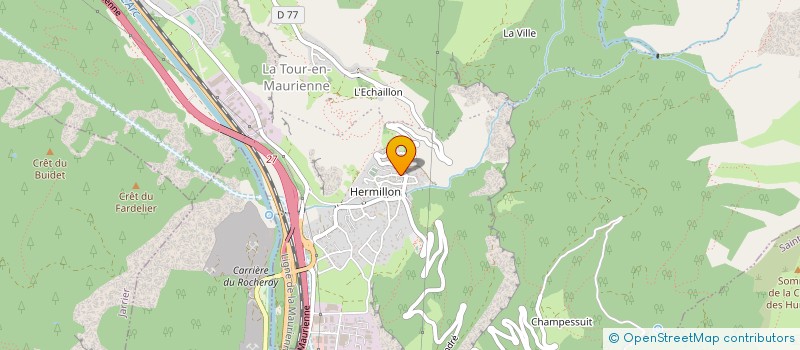 localisation de l'entreprise MONSIEUR ALAIN DOMINJON à LA TOUR-EN-MAURIENNE